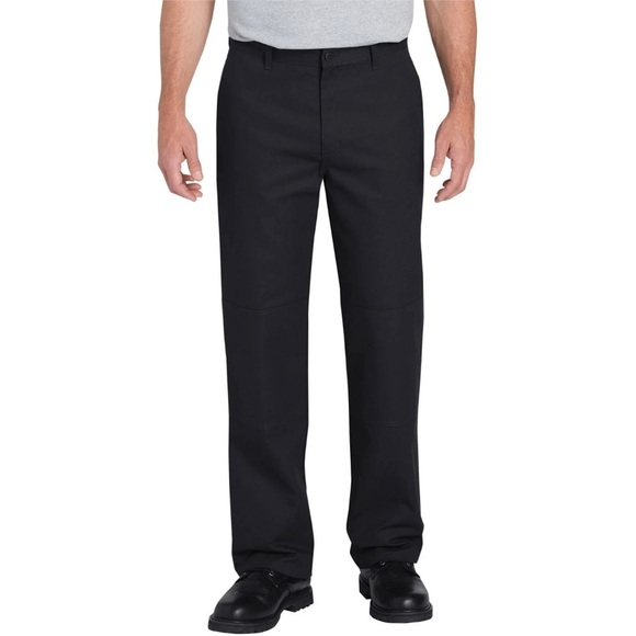 Genuine Dickies Mens Flex Double Knee Pant, Size 42x32, Black, Straight-Leg - Picture 1 of 3